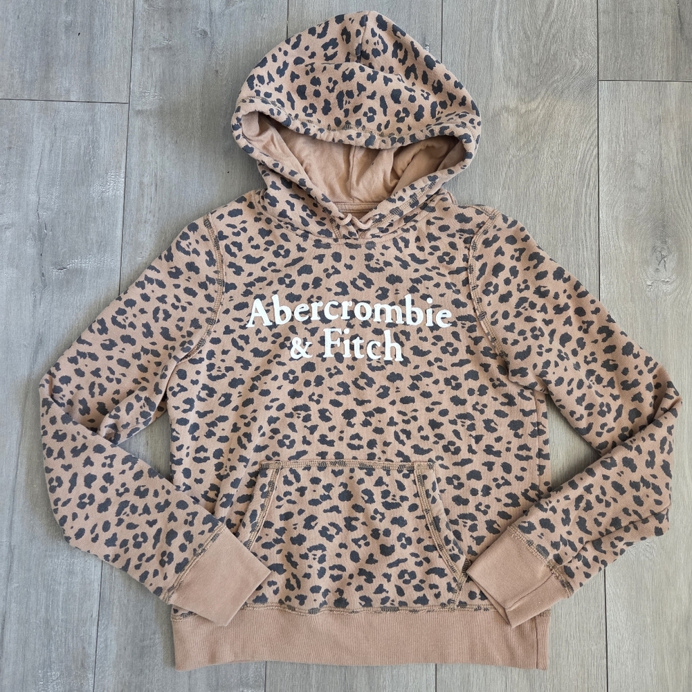Abercrombie & Fitch Leopard Cheetah Print Size Small Hoodie